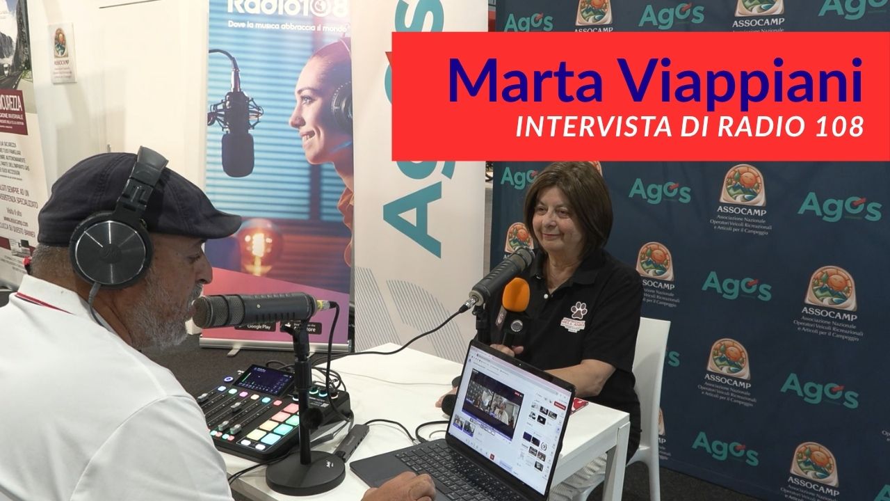 Marta Viappiani intervistata da Radio 108 al Salone del Camper 2026